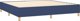 vidaXL Lozko kontynentalne, niebieskie, obite tkanina, 200x200 cm