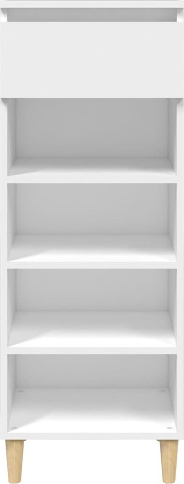 vidaXL Ντουλάπι παπουτσιών 40x36x105 cm, λευκό, από υλικό ξύλου