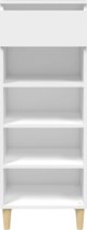 vidaXL Ντουλάπι παπουτσιών 40x36x105 cm, λευκό, από υλικό ξύλου