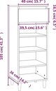 vidaXL Ντουλάπι παπουτσιών 40x36x105 cm, λευκό, από υλικό ξύλου