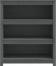 vidaXL Regal na ksiazki, szary, 80x35x97 cm, lite drewno sosnowe