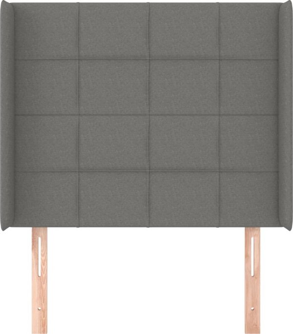 vidaXL vidaXL Κεφαλάρι uszak, σκούρο γκρι, 83x16x118/128 cm, ύφασμα