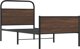 Κρεβάτι vidaXL 90x200 cm, Χρώμα Καφέ Δρυς, Χωρίς Στρώμα