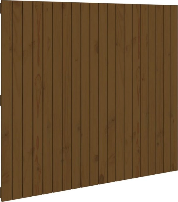 Κεφαλάρι κρεβατιού vidaXL, μέλι-καφέ, 127,5x3x110 εκ, πεύκο