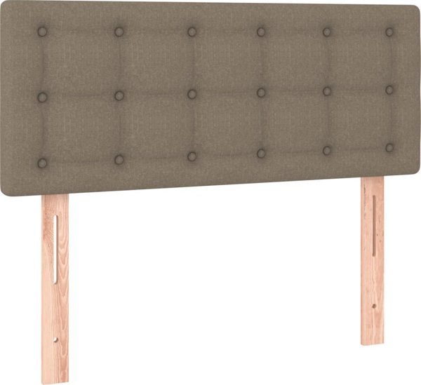 vidaXL Λοξό κρεβάτι με στρώμα, τoυπε, ύφασμα, 80x200 εκ
