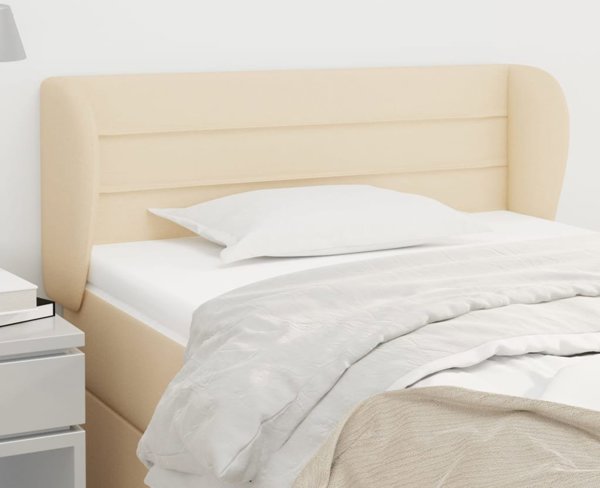vidaXL Κεφαλάρι επίπλου uszak, κρεμ, 103x23x78/88 εκ., ύφασμα