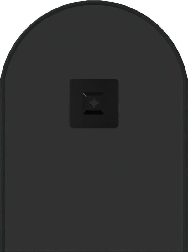vidaXL Καθρέφτης τοίχου, μαύρος, 60x25 εκ., οβάλ