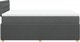 vidaXL Κρεβάτι Continental με στρώμα, σκούρο γκρι ύφασμα 120x200 εκ.