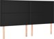 vidaXL κεφαλάρι κρεβατιού, μαύρο, 160x5x118/128 εκ., δερματίνη