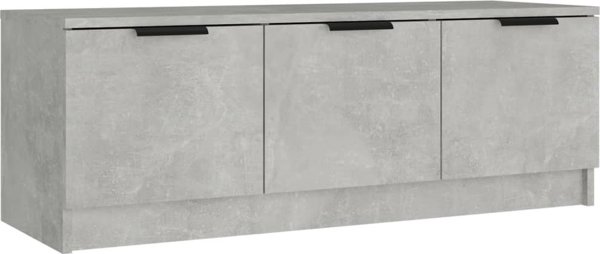 vidaXL Έπιπλο τηλεόρασης, γκρι σκυροδέματος, 102x35x36,5 cm