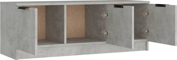 vidaXL Έπιπλο τηλεόρασης, γκρι σκυροδέματος, 102x35x36,5 cm