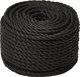 vidaXL vidaXL Linka robocza, czarna, 12 mm, 100 m, polipropylen