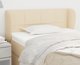 vidaXL Zaglowek uszak kremowy 103x23x78/88 cm tkanina