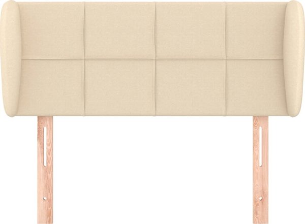 vidaXL Zaglowek uszak kremowy 103x23x78/88 cm tkanina