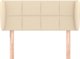 vidaXL Zaglowek uszak kremowy 103x23x78/88 cm tkanina