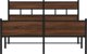 vidaXL Κρεβάτι χωρίς στρώμα, καφέ βελανιδιά, 150x200 εκ.