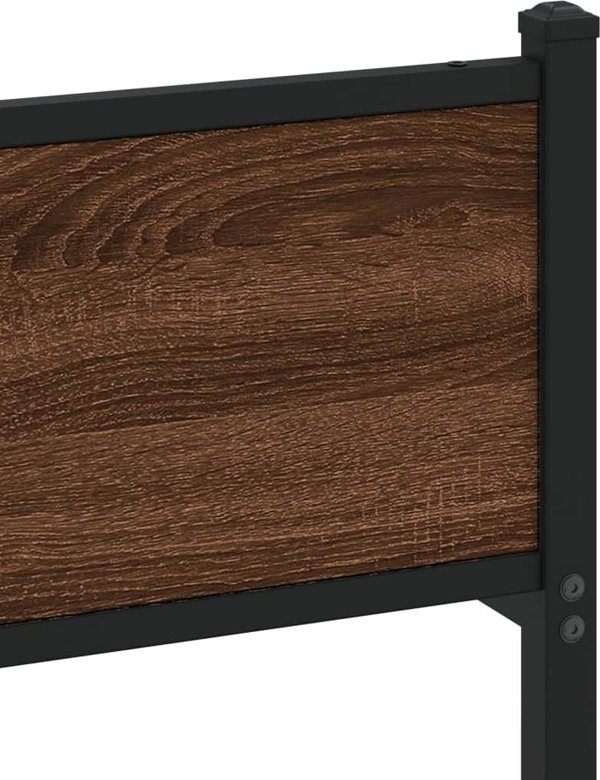 vidaXL Κρεβάτι χωρίς στρώμα, καφέ βελανιδιά, 150x200 εκ.