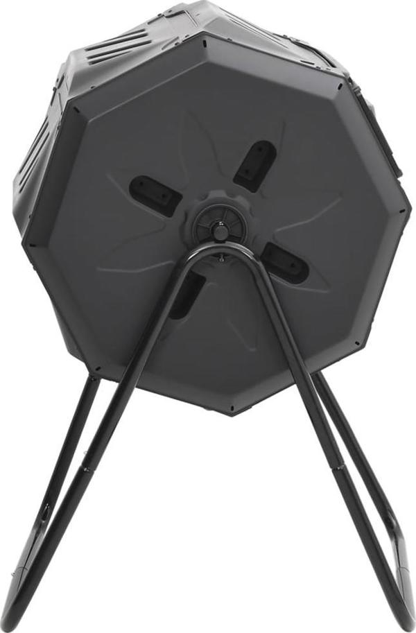vidaXL Kompostownik do ogrodu, czarny, 73x64x95 cm, 160 L