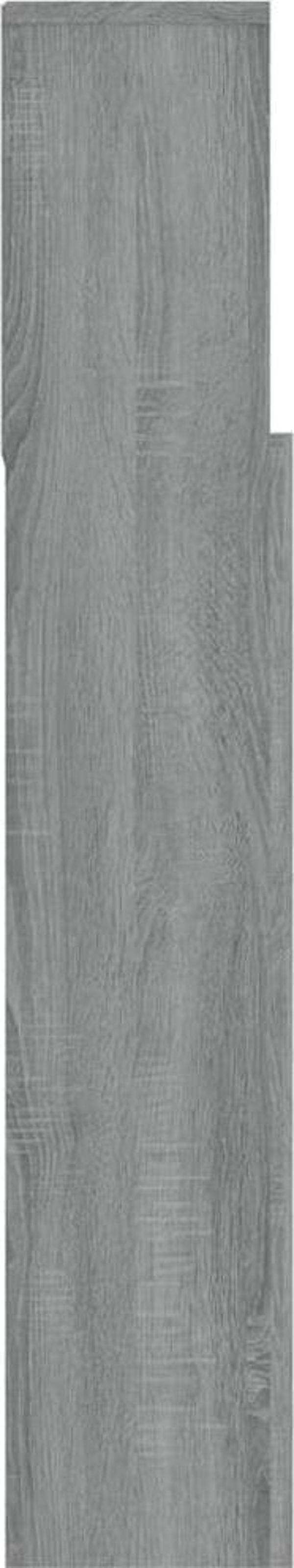 vidaXL Κεφαλάρι κρεβατιού με ράφια γκρι-καφέ Sonoma 120x19x103,5 cm