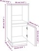 vidaXL Szakka miodowy braz 38x35x80 cm lite drewno sosnowe
