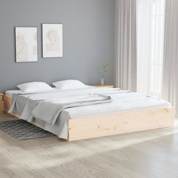 vidaXL Κρεβατοκάμαρα από μασίφ ξύλο 180x200 cm Super King
