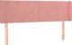 vidaXL Κεφαλάρι uszak 147x16x78/88 cm από βελούδο, ροζ
