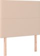 vidaXL Zaglowek do lozka, cappuccino, 80x5x118/128 cm, isxythentiko dwmatino