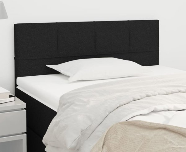 vidaXL Κεφαλάρι για κρεβάτι, μαύρο, 100x5x78/88 cm, ύφασμα