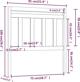 vidaXL Κεφαλάρι κρεβατιού, μαύρο, 81x4x100 εκ., συμπαγές πεύκο