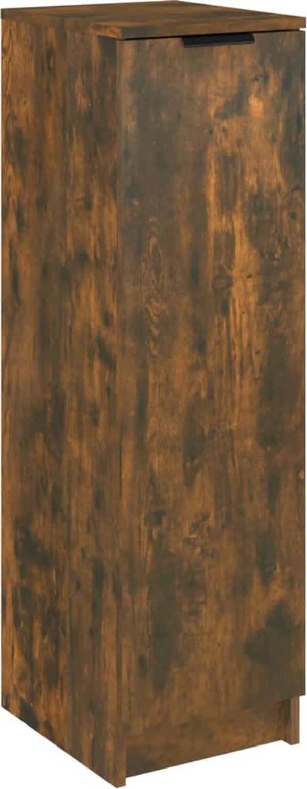 vidaXL Ντουλάπι παπουτσιών, καπνιστό ντόμπ, 30x35x100 εκ.