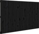 vidaXL Κεφαλάρι κρεβατιού, μαύρο, 185x3x110 εκ, από μασίφ πεύκο