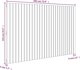 vidaXL Κεφαλάρι κρεβατιού, μαύρο, 185x3x110 εκ, από μασίφ πεύκο