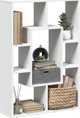vidaXL Ραφιέρα, Λευκή, 63x20x90 εκ., Κατασκευασμένη από Ξυλοπαραγωγικό Υλικό