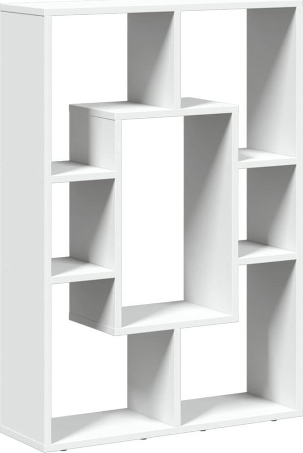 vidaXL Ραφιέρα, Λευκή, 63x20x90 εκ., Κατασκευασμένη από Ξυλοπαραγωγικό Υλικό