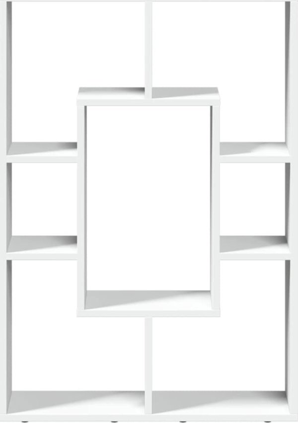 vidaXL Ραφιέρα, Λευκή, 63x20x90 εκ., Κατασκευασμένη από Ξυλοπαραγωγικό Υλικό