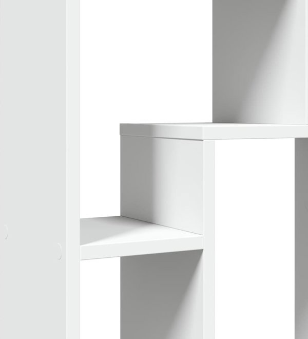 vidaXL Ραφιέρα, Λευκή, 63x20x90 εκ., Κατασκευασμένη από Ξυλοπαραγωγικό Υλικό