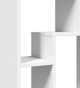 vidaXL Ραφιέρα, Λευκή, 63x20x90 εκ., Κατασκευασμένη από Ξυλοπαραγωγικό Υλικό