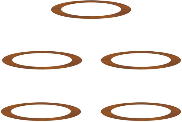 vidaXL Γλάστρα από corten ατσάλι Μεγάλη γλάστρα