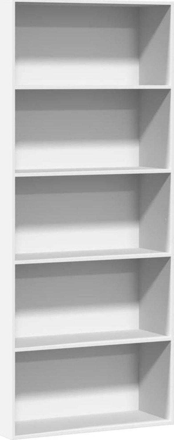 vidaXL Ράφι για Βιβλία, Λευκό, 80x30x189 cm, Υλικό Ξύλου