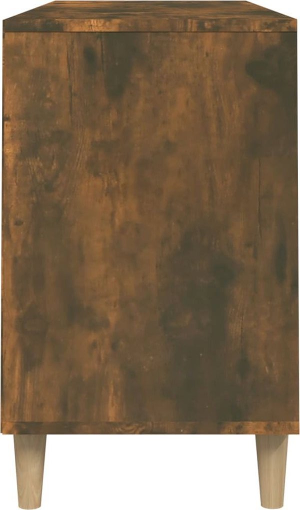 vidaXL Polka na buty, przydymiony dab, 102x36x60 cm