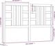 vidaXL Wezglowie lozka, czarne, 126x4x100 cm, lite drewno sosnowe