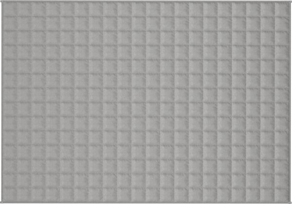 vidaXL Βάροςκουβέρτα, γκρι, 138x200 cm, 10 kg, ύφασμα