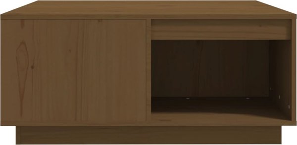 vidaXL Τραπεζάκι καφέ χρώμα μέλι, 80x81x36,5 εκ., μασίφ πεύκο