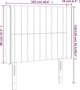 vidaXL Zaglowek do lozka z LED, rozowy, 103x16x118/128 cm, aksamit