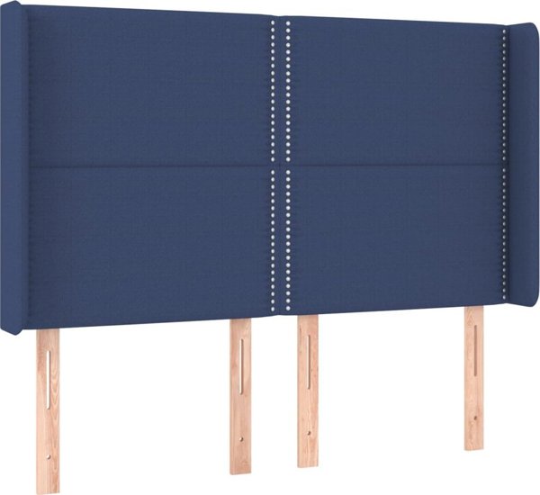 vidaXL Επικεφαλαρίδα uszak Μπλε 147x16x118/128 εκ Ύφασμα