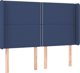 vidaXL Επικεφαλαρίδα uszak Μπλε 147x16x118/128 εκ Ύφασμα