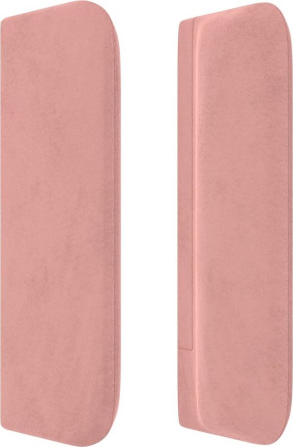 vidaXL κεφαλάρι uszak ροζ βελούδινο 183x16x78/88 cm