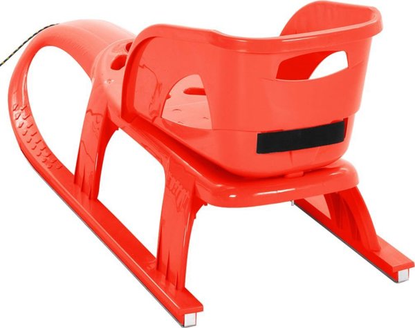 vidaXL vidaXL Sanki z siedziskiem, czerwone, 102,5x40x23 cm, polipropylen