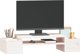 vidaXL Podstawka na monitor, biala, 70x27.5x15 cm, lite drewno sosnowe