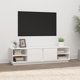 vidaXL Szafka pod telewizor λευκή 156x40x40 εκ από συμπαγές πεύκο